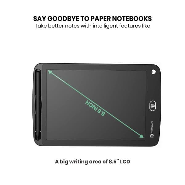 Portronics Ruffpad 8.5E Re-Writable LCD Writing Pad - Image 4