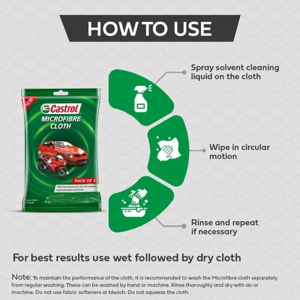 Castrol Microfibre Cloth for Cleaning - Image 2