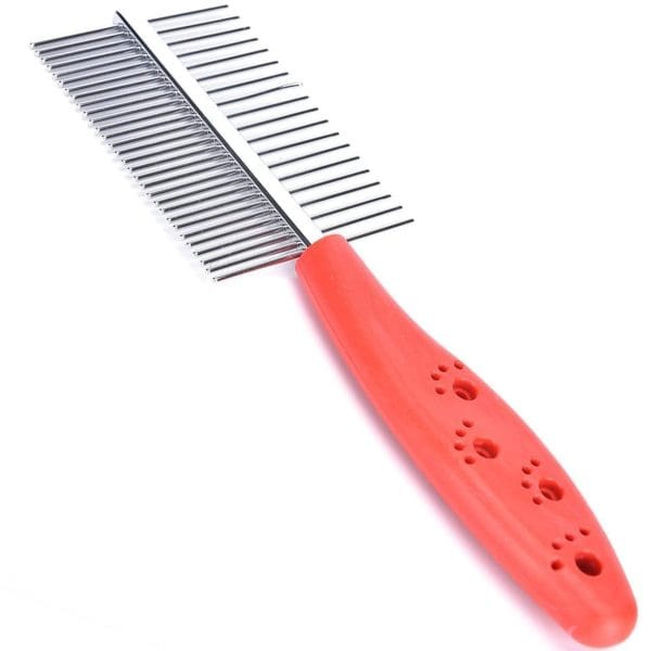 Foodie Puppies Double Side Steel Needles Comb for Dogs and Cats