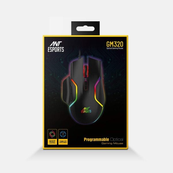 Ant Esports GM320 RGB Optical Wired Gaming Mouse - Image 2