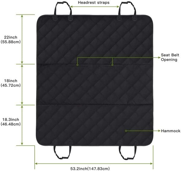 Dog Car Seat Cover, Waterproof & Scratch Proof - Image 3