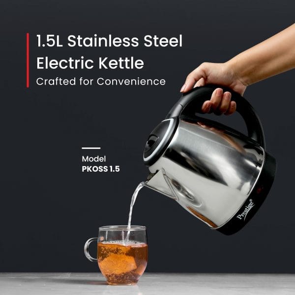 Prestige 1.5 litre PKOSS Stainless Steel Electric Kettle - Image 4