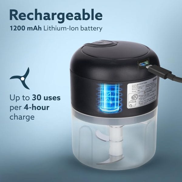 AGARO Elite Rechargeable Mini Electric Chopper - Image 6