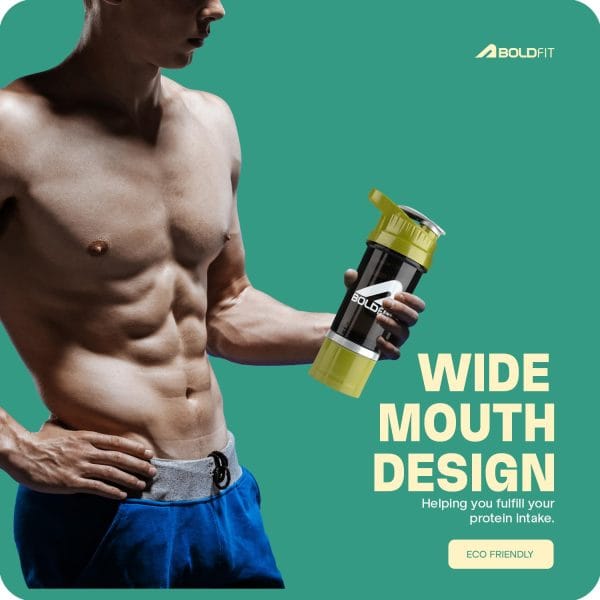 Boldfit Plastic Gym Typhoon Shaker Bottle - Image 4