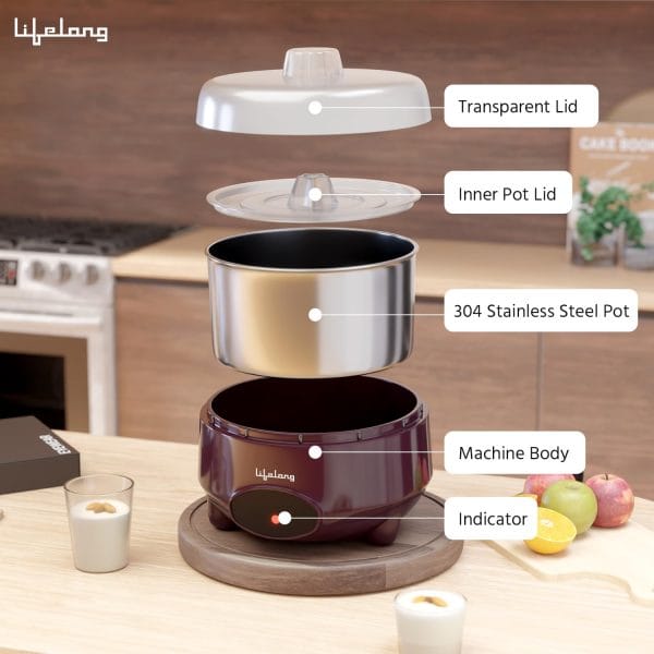 Lifelong Yogurt & Curd Maker for Home - Image 2