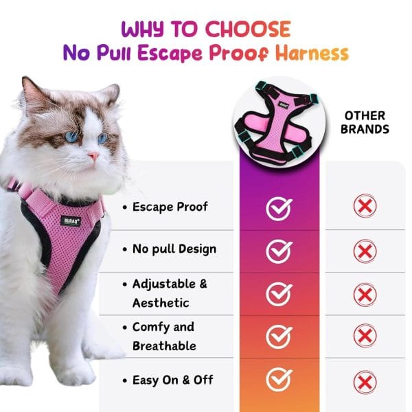 Buraq No Pull Cat Harness with Leash - Image 6