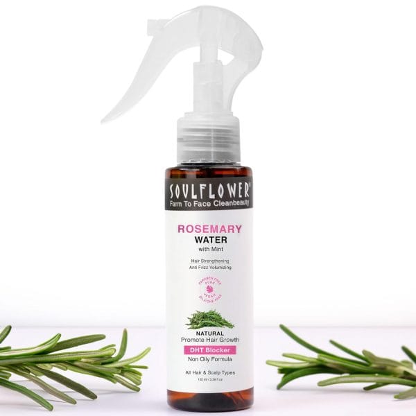 Soulflower Rosemary Water Spray for Hair Growth
