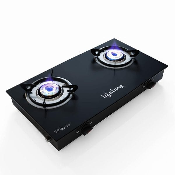 Lifelong 2 Burner Gas Stove Top for Kitchen