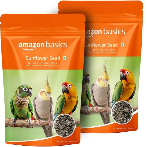 Amazon Basics Sunflower Seeds Bird Food - Pack of 2