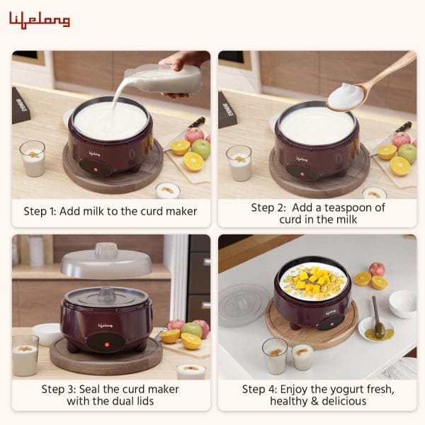 Lifelong Yogurt & Curd Maker for Home - Image 4