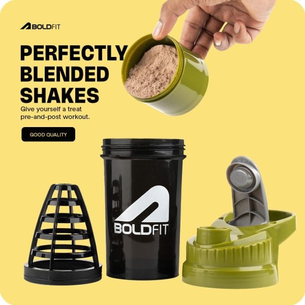 Boldfit Plastic Gym Typhoon Shaker Bottle - Image 5
