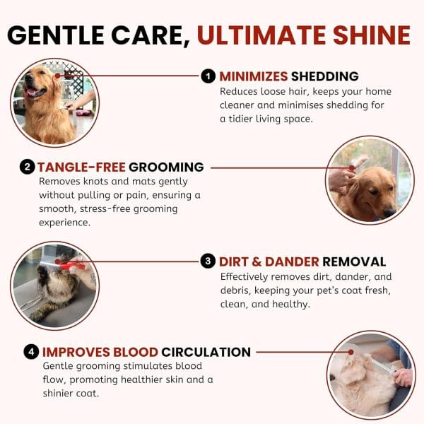 Foodie Puppies Double Side Steel Needles Comb for Dogs and Cats - Image 4