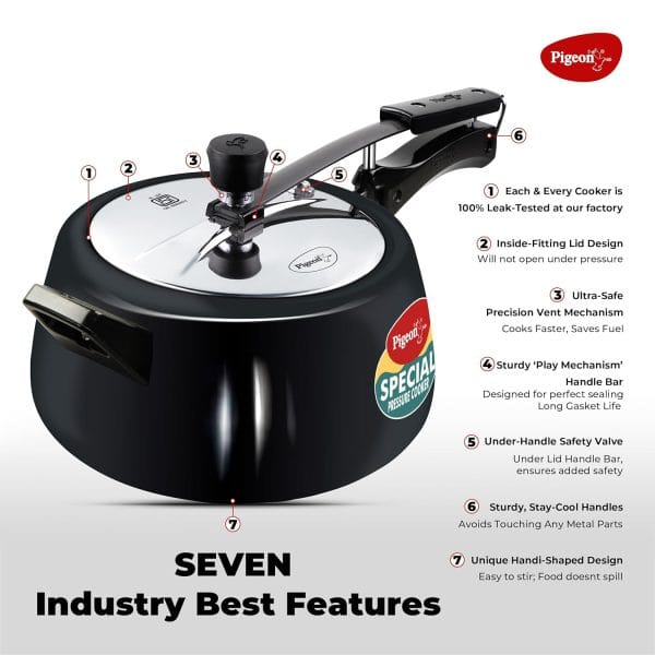 Stovekraft 3 Litre Induction Base Pressure Cooker | BIS Certified - Image 2