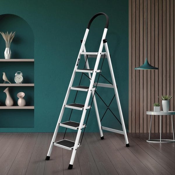 Plantex Anti-Skid Steel Ladder for Home