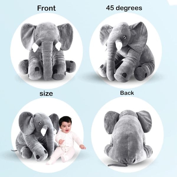 DearJoy Big Size Fibre Filled Stuffed Animal Elephant Soft Toy for Kids - Image 2