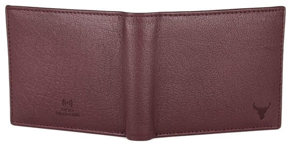 NAPA HIDE Maroon Leather Wallet for Men - Image 4