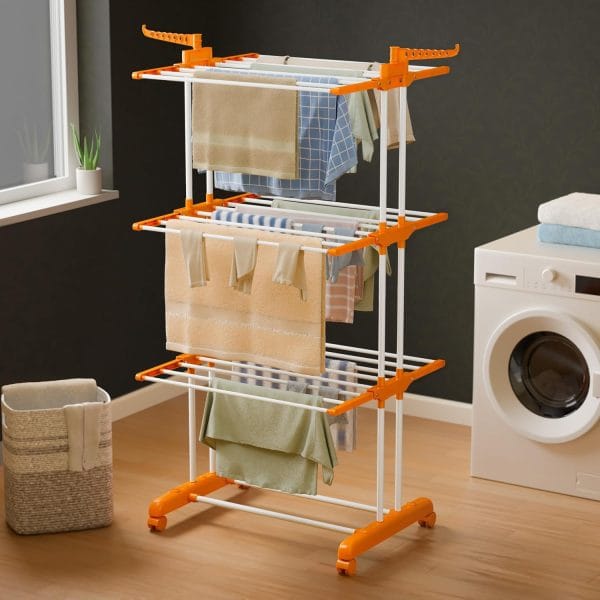 Happer Premium Clothes Stand for Drying with Wheels