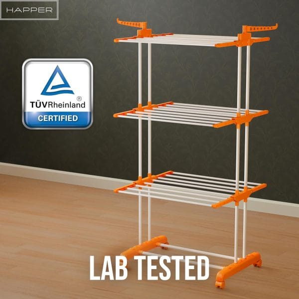 Happer Premium Clothes Stand for Drying with Wheels - Image 6