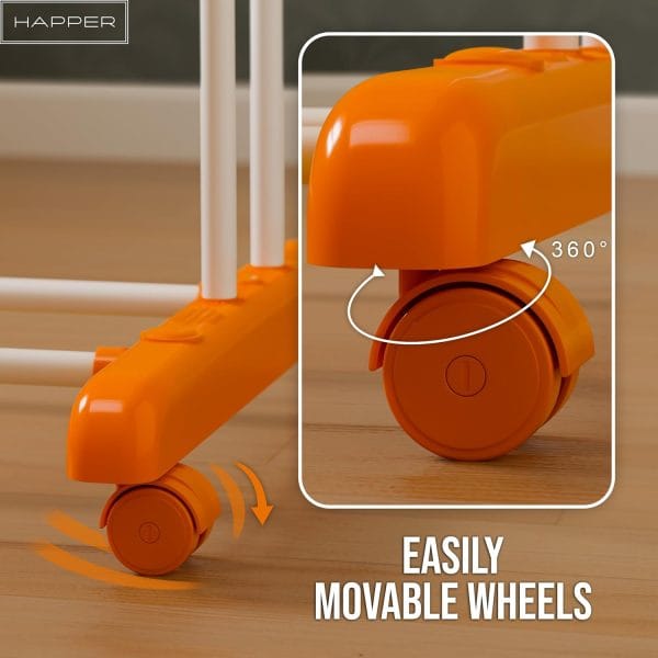 Happer Premium Clothes Stand for Drying with Wheels - Image 4