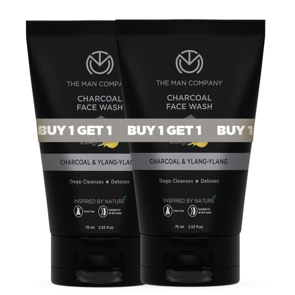 The Man Company Charcoal Face Wash (Buy 1 Get 1 Free)